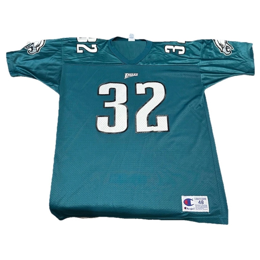 Vintage Philadelphia Eagles Watters 32 Jersey Mens XL Mesh Green EUC USA Made